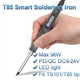 Паяльник QUECOO T85 Type-C PD 3.0 / DC 96 Вт інтелектуальний портативний - зображення 1