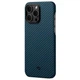 Чохол Pitaka MagEZ Case 3 Twill 1500D для iPhone 14 Pro Black Blue with MagSafe (KI1408P) - зображення 1