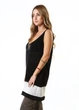 Майка Stefanel XL Черно-белый (GDG-JL081D F1296-Black-and-white) - изображение 3