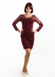 Платье MTP 46 Бордовый (SAA-1229-Burgundy) - изображение 4