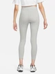 Спортивные леггинсы для фитнеса высокие женские Nike W Nsw Nk Clsc Hr 7/8 Tight Lbr DV7789-063 M Dark Grey Heather/Sail (0196153590199) - изображение 2