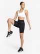 Спортивный топ для фитнеса женский Nike W Nk Swsh Lgt Spt Bra DX6817-100 XL Белый/Черный (0196608848165) - изображение 3