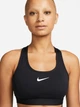 Спортивний топ для фітнесу жіночий Nike W Nk Swsh Med Spt Bra DX6821-010 S Чорний (196608850670) - зображення 3
