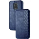 Шкіряний чохол-книжка GETMAN Cubic (PU) для Xiaomi Redmi Note 9s / Note 9 Pro / Note 9 Pro Max Синій - изображение 3