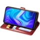 Кожаный чехол книжка GATMEN PREMIUM Gallant (PU) для Xiaomi Redmi Note 9 / Redmi 10X Red - изображение 5