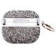 Противоударный TPU чехол Bling World Rock Diamond для наушников AirPods Pro / Airpods Pro 2 Серебряный - изображение 3