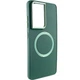 TPU чохол Bonbon Metal Style with MagSafe для Samsung Galaxy S21 Ultra Зелений / Army Green - зображення 1
