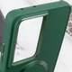 TPU чохол Bonbon Metal Style with MagSafe для Samsung Galaxy S21 Ultra Зелений / Army Green - зображення 5