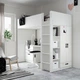 Ліжко-горище IKEA СМОСТАД, білий білий, з письмовим столом з 4 ящиками, 90x200 см, 994.288.66 - зображення 2