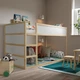 Двостороннє ліжко IKEA КЮРА, білий, сосна, 90x200 см, 802.538.09 - зображення 10