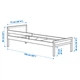 Каркас кровати с реечным дном IKEA СНИГЛАР, бук, 70x160 см, 191.854.33 - изображение 4