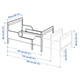 Раздвижная кровать с реечным дном IKEA СУНДВИК, белый, 80x200 см, 490.460.68 - изображение 4
