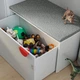 Лава з відділенням для іграшок IKEA СМОСТАД, білий, білий, 90x52x48 см, 193.891.52 - зображення 6
