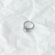 Серебряное кольцо с фианитами, вес изделия 3,72 гр (2152736) - изображение 7