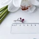 Серебряная брошка с натуральным рубином 2.365ct, фианитами (2152781) - изображение 5