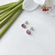 Серебряные серьги с натуральным рубином 3.286ct (2151333) - изображение 3