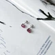 Серебряные серьги с натуральным рубином 3.286ct (2151333) - изображение 7