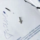 Серебряный крестик с изумрудом 0.037ct (2151678) - изображение 6