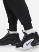 Подростковые спортивные штаны-джоггеры для девочки Nike G Nsw Club Flc Hr Ftd Pnt Lbr FD2921-010 156-166 см Black/Black/White (196607235157) - изображение 3