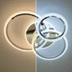 Люстра светодиодная потолочная LUMINARIA SONNE 90W 4R 590/525 CHROME 220V IP20, LED светильник с пультом ДУ - изображение 3