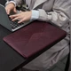 Кожаный чехол для MacBook Pro 16" 2019-2025 INCARNE Message Бордовый - изображение 2