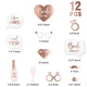Набір фотобутафорія Bride To Be 12 Предметів | Рожеве Золото - зображення 3
