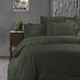 Постельное белье First Choice ранфорс Dark Deluxe - Gala dark green евро - изображение 1