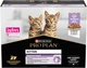 Промо набор Упаковка влажного корма для котят Purina Pro Plan Kitten Healthy Start кусочки в соусе с индейкой 10 x 85 г (7613034767646) - изображение 3
