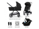 Универсальная коляска 3 в 1 Kinderkraft Newly Classic Black (KSNEWL00BLK3000) - изображение 6
