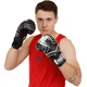 Перчатки боксерские на липучке Matsa Training Camp 0033 12 унции Black-White - изображение 6