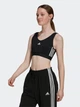 Спортивный топ для зала женский Adidas W 3S Cro GS1343 2XL Black/White (4064055451619) - изображение 9