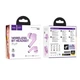Бездротові блютуз навушники HOCO EQ2 Thought true wireless BT5.3 headset TWS Фіолетовий - изображение 2