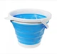 Складне туристичне силіконове відро Collapsible Bucket на 10 л - зображення 1