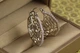 Серьги кольца Хuping Jewelry сеточка 3 см серебристые - изображение 2