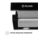 Телескопічна кухонна витяжка Perfelli TL 6212 BL 700 LED, чорна вбудована в шафу, шириною 60 см - зображення 9