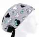 Медицинская шапочка женская HeadwearUniverse универсальная принт Микки Маус мятный бантик - изображение 1
