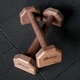 Упоры для отжиманий 40 см, деревянные, темный, Megashape - изображение 3