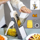 Універсальний слайсер овочерізка для овочів та фруктів Brava Spring Multislicer з контейнером, ручний мультислайсер, терка - изображение 1