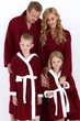 Махровый детский халат IDEAL TEXTILE с капюшоном, 380 г/м2, бордовый +белый на 3 года. 98 - 110 см - изображение 4