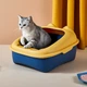 Туалет для кішок з лопаткою Taotaopets 268802 Yellow лоток для котів 40*30*20 cm - зображення 2
