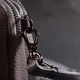 Сумка женская на два отделения из натуральной кожи Vintage 22278 Серая - изображение 9