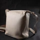 Удобная женская сумка с одной длинной ручкой из натуральной кожи Vintage 22307 Белая - изображение 6