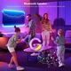 Настольная смарт лампа ночник часы G-Smart RGB G 1166 15W Light Sound Machine с беспроводной зарядкой и Bluetooth колонка Белая - изображение 12