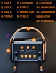 Павербанк Power Bank 80000 mAh Зовнішній акумулятор Чорний Lenyes PX891 з ліхтариком на 6 гаджетів Швидка зарядка - зображення 4