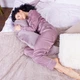 Подушка MirSon для беременных и кормления 8303 Velvet Line 28-0005 Ashen Велюр 30х170х20 см (2200006200284) - изображение 5