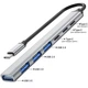 USB Type-C хаб, концентратор/разветвитель для ноутбука Addap UH-04CS, на 7 портов: 3×USB 2.0, 1×USB 3.0, 3×Type-C, Gray (0290) - изображение 2