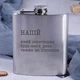 Фляга стальная "Напиток, который превращает любой день недели в пятницу", украинская, Деревянная подарочная коробка с гравировкой - изображение 2