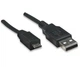 Кабель Atcom USB - micro USB V 2.0 (M/M), 0.8 м, чорний (9174) пакет - изображение 1
