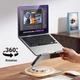 Підставка для ноутбука UGREEN LP592 тримач для Macbook Air Pro, Macbook Pro алюміній Gray (90849) - зображення 4
