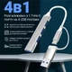 Портативный Type-C HUB с адаптером для USB / концентратор UH05-D, хаб 4в1: 3 x USB 2.0, 1 x USB 3.0, Silver - изображение 4